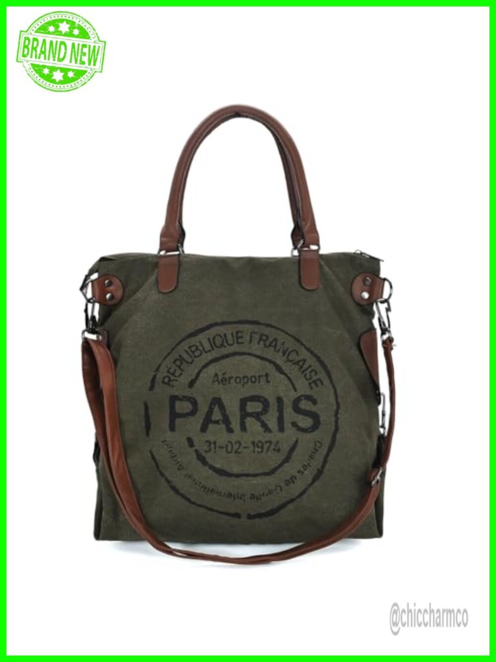 Large Canvas Tote Bag for Women Zipper Crossbody Laptop Shoulder Hobo Handbag